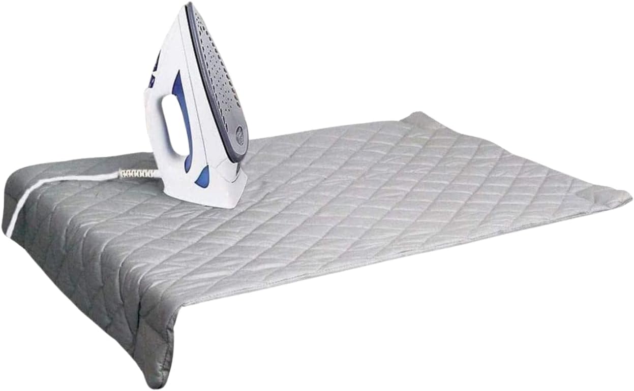 Dependable Industries Inc. Essentials Ironing Board Pad, Quilted Magnetic Corners for Travel Home Use