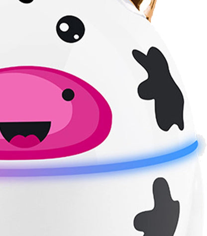 Cute Pet Humidifier, Moisturizing Soft Mist Mini Desktop Humidifier with 230ml Water Tank for Bedroom (Cow)