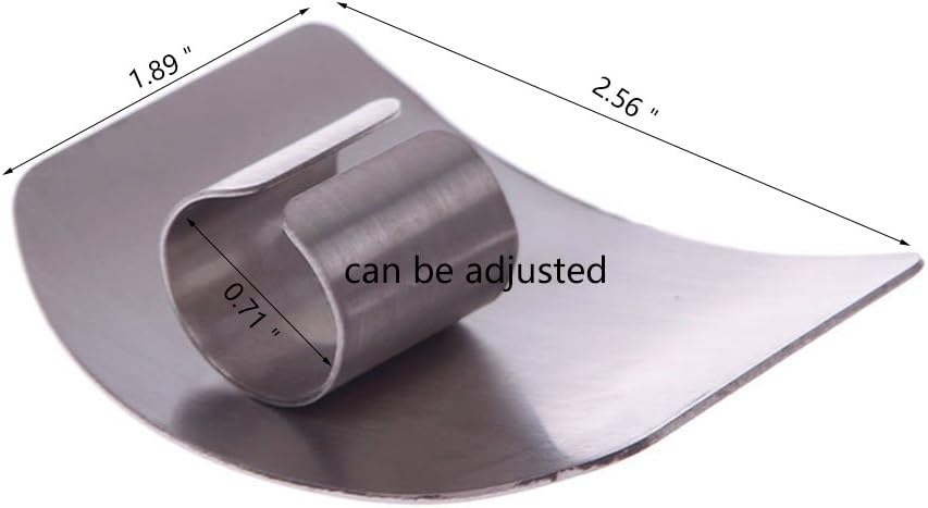 Stainless Steel Adjustable Finger Guard - Safe for Cutting Vegetables and Food