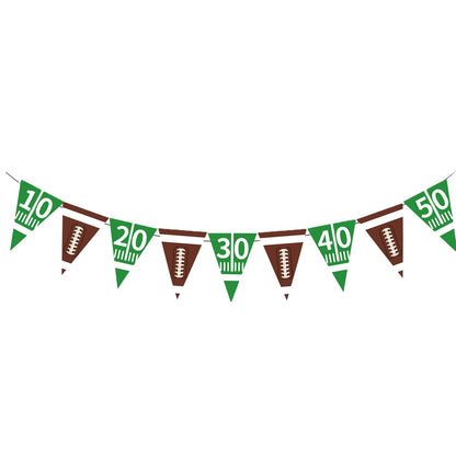 Football Party Decorations, Football Party Supplies Set Disposable Footballs Plates Tablecloth Napkins and Banner, Footballs Birthday Party Decorations