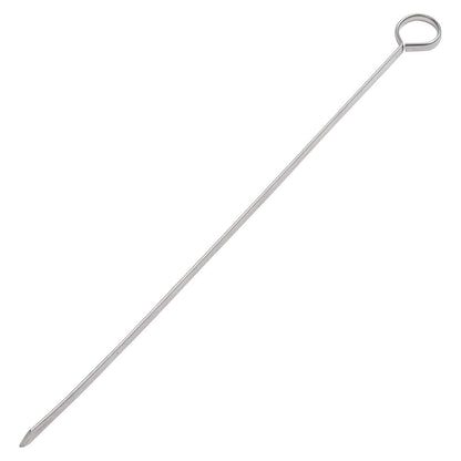 Blue Donuts 24 Pack Kabob Skewers for Grilling 12 Inch - BBQ Grill Grilling Accessories, Stainless Steel, Pack of 24