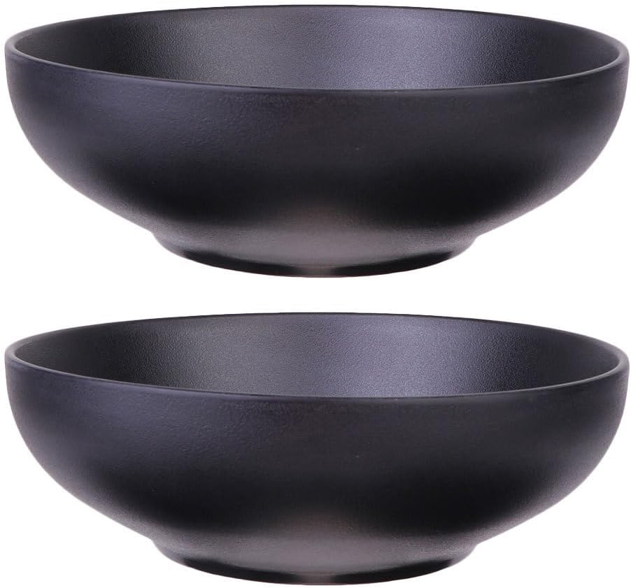 Hemoton 2Pcs Japanese Style Ramen Bowl, Large Soup Bowl, Melamine Noodle Soup Bowls