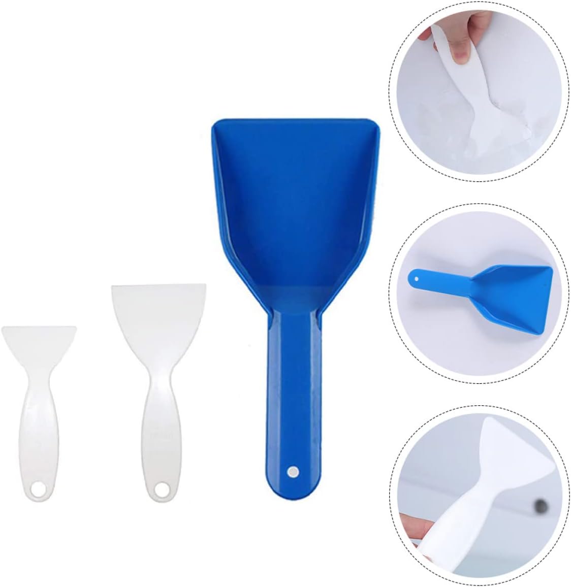 INOOMP 3pcs Plastic Refrigerator Freezer Scraper, Household Gadgets for Ice Removal and Multitools