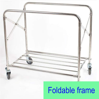 Movable Hand Trucks Storage Kitchen Movable Trolleys Folding Lobby Linen Cart with Universal Brake Wheel Hotel Laundry Sorter Rolling Cart Movable Cover