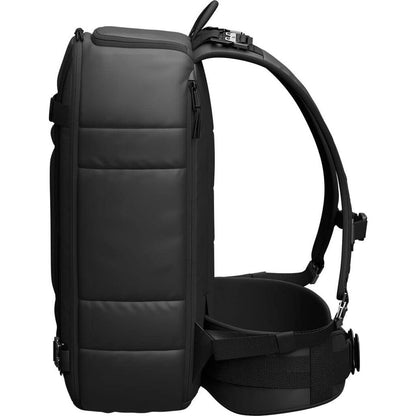 Db Journey Ramverk Backpack - Durable Travel Backpack with Laptop Compartment & Pockets for Work, Luggage with Roller Bag Hook Up System, 26L - Black Out