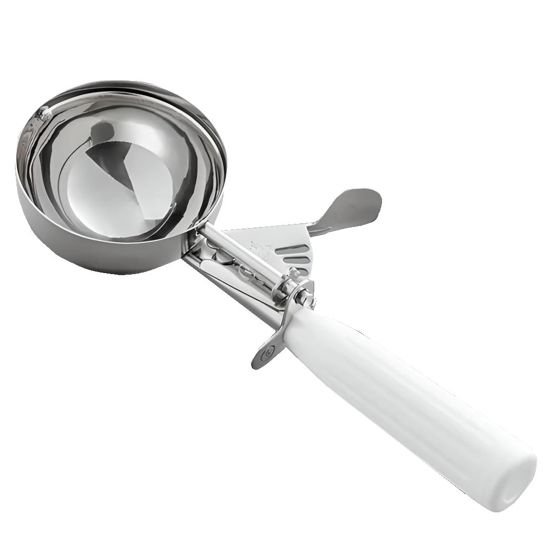 OCS Parts Professional Series #6 5/8-Cup Cookie Dough Scoop | 5.33-Ounce Round Stainless Steel Multipurpose Scoop for Dough, Baking, Batter, Meatballs, Rice, and Melon Balls | Dishwasher Safe