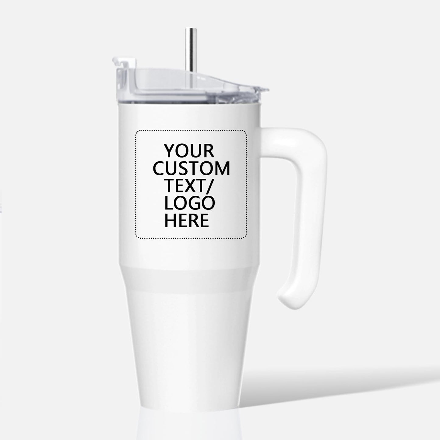 ZREGGUR 1pcs 20oz Sublimation Tumbler with Handle,Stainless Steel Tumbler with Lid and Straw &Brush Double Wall Vacuum Reusable Sports Water Bottle with Handle Travel Coffee Mug