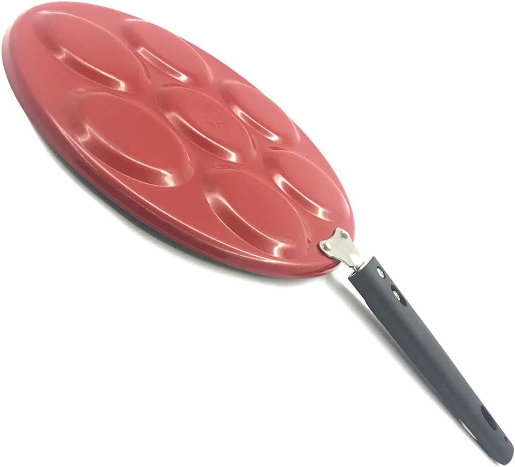 Non-Stick Mini Uttapam Pan, 7 Unique Mini Pancake Griddle, Pancake Maker, Tawa for Multi-Snacks (275mm)