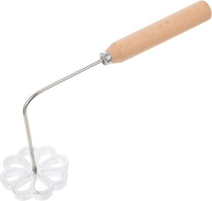Youdunzi Mold Frying Mould with Wooden Handle, Kitchen Accessory for Home Carrot Shreds Pastry Cooking Utensil