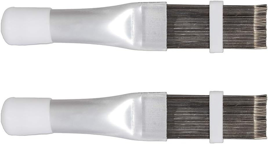 2 PCS Stainless Steel Fin Comb, Air Conditioner Fin Cleaner Repair Tool, Air Conditioning Brush