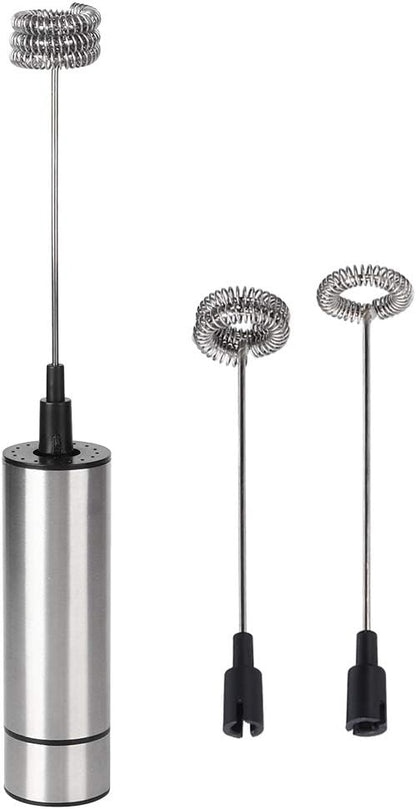 Electric Hand Mixer, Stainless Steel Handheld Kitchen Coffee Stirrer, Easy to Use Egg Beater Milk Frother