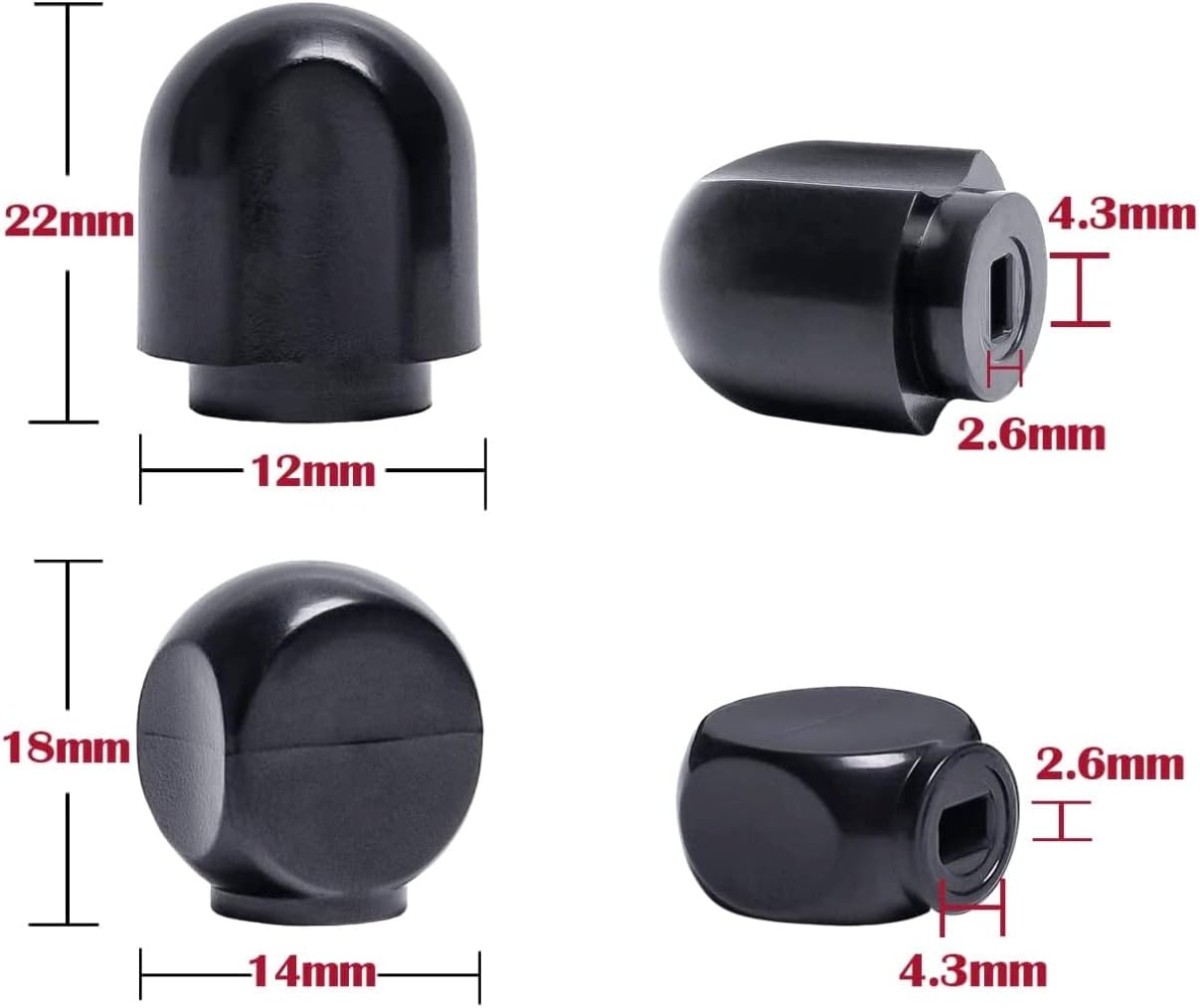 Mixer Speed Control Knob Replacement Part, Plastic Lock Lever Black Knobs Kit for KitchenAid Stand Mixers