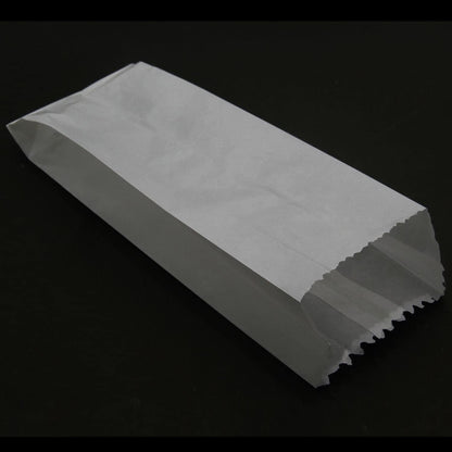Non-Waxed Glassine Paper Bags, Pack Of 100, 9.8x5.5x3 Inch Gussetted White Food Grade Storage Pouches