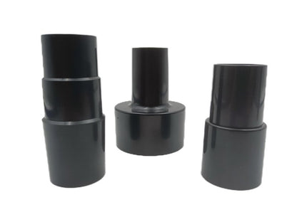 Plastic Vacuum Converter Reducer Attachments Fits Vacuum Cleaner， 1-3/8" to 1-1/4", 2-1/2" to 1-1/4", 1-1/4" to 1-3/8" to 1-1/2"（6 Pieces）