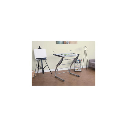 HomeStock Adjustable Art Drawing Table with Storage Trays - Drafting Desk, Standing Desk, Multipurpose Workstation