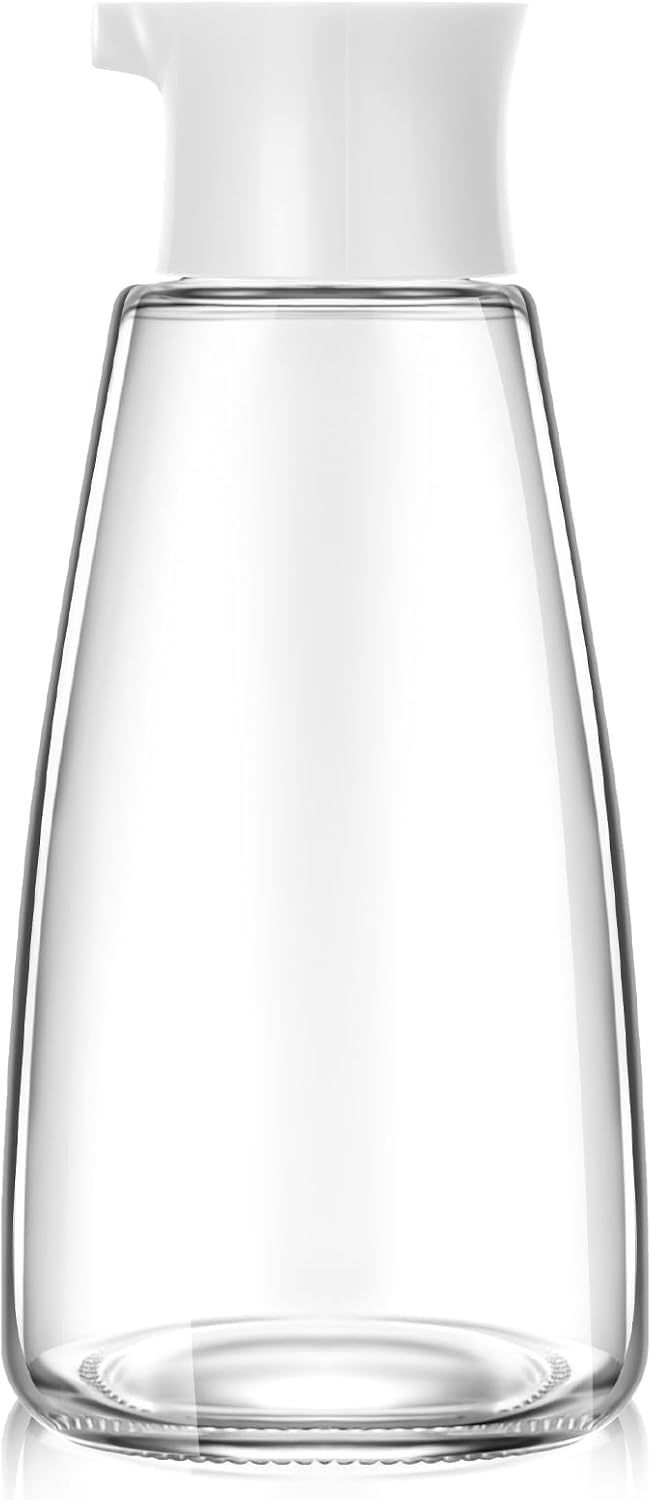 1 9.6 oz Pcs Cruet Dispenser for Olive Oil Vinegar Soy Sauce Dispenser Bottle Glass Soy Sauce Container Oil Bottle