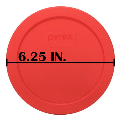 Pyrex 7201-PC 4-Cup Red Food Storage Replacement Lids (4-Pack) Perfect for Meal Prep, Organization, Food Storage and so Much More - Made in USA