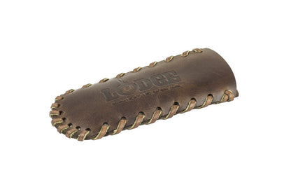 Lodge Nokona Leather Hot Handle Holder - Premium Ball Glove Leather Hot Handle Holder Designed for Traditional Lodge Cast Iron Products – Reusable Heat Protection Up to 600° - Brown