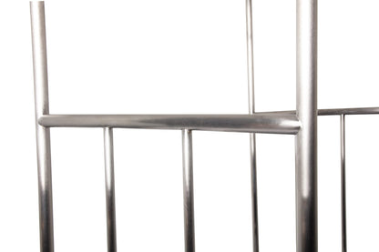Wholesale Hotel Products Stainless Steel Luggage Cart – 800lb Capacity – Bellman Cart w/ 6” Air Filled Tires & Gray Carpet, for Hotel, Resorts, Condos, Commercial Use (Value Valet Series)