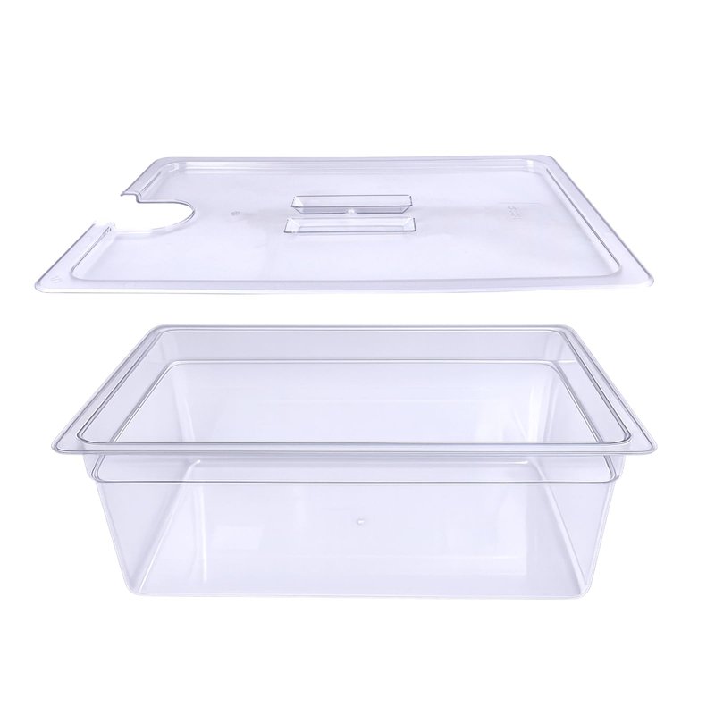 WELKOR 26 QT Large Sous Vide Container With Lid, Sous Vide Tub Kit Compatible with Wancle Anova, Joule, Instant Pot Sous Vide Cookers for Home Chefs Professional Use (26 qt no rack)