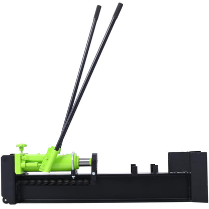 Geelife 10 Ton Horizontal Log Splitter - Steel Blackish Green - Powerful Labor-Saving Machine - Outdoor Use -