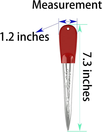Wicker Repair Tool, Stainless Steel Prying Tool with Silicone Handle Cover for Rattan/Wicker Furniture Fix