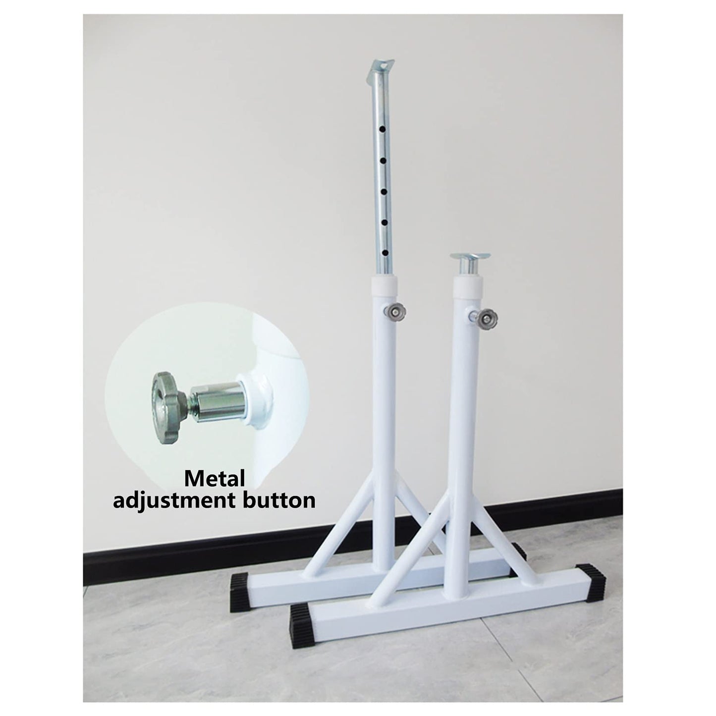DUHTFCY Portable Dance Pole, Home Mobile Barre Equipment with Non-Slip Foot, Free Standing Adjustable Ballet Barre for Stretch,