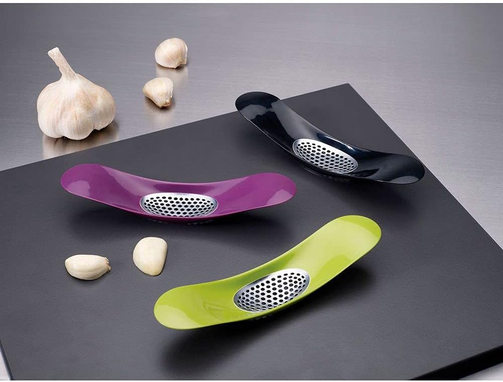 Joseph Joseph Garlic Rocker Crusher Mincer Press, Plastic, Green