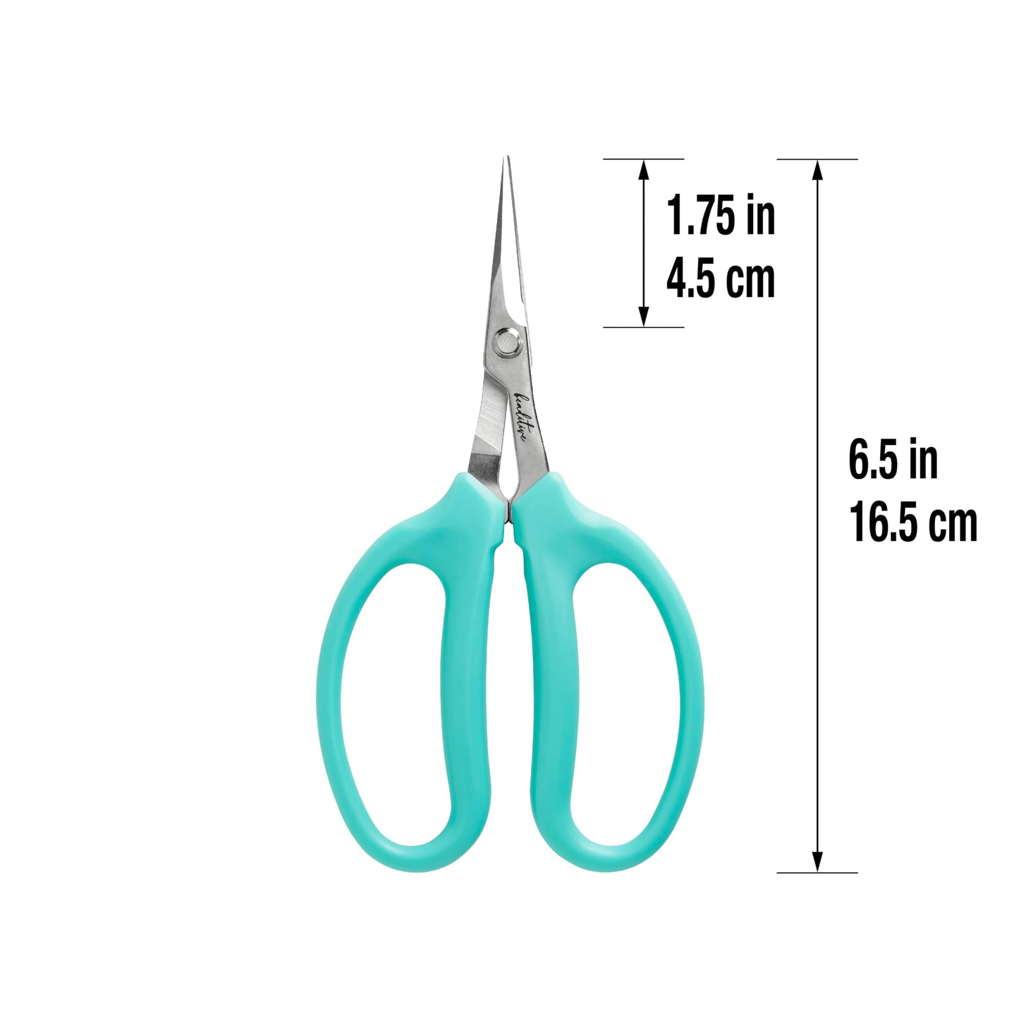 Beaditive Culinary Herb Scissors - Compact 6.5-Inch Stainless Steel Kitchen Scissors - Dishwasher Safe - Sharp Tip for Snipping Fresh Herbs