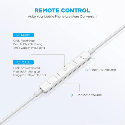 USB C Headphones for iPhone 17 16 15 Pro Max iPad Pro Type C Earbuds Wired Earphones with Mic & Remote Control Noise Cancelling for Pixel 8 7 6A 5 Galaxy S24 S23 S22 S21 S20
