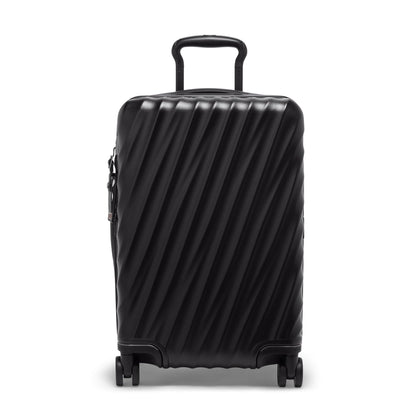 TUMI - 19 Degree Expandable Carry-On - 4-Wheeled Hard Shell Suitcase - 21.8" X 14.0" X 9.0" - Matte Black Texture