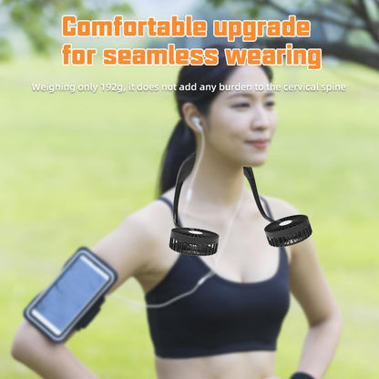 Portable Neck Fan, 360° Cooling Hands-Free Fan, 8000 mAh Battery Operated Quiet Wearable Personal Fan