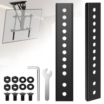 Vertical VESA Extender Plate Bracket Kit, TV Mount Extension Bracket Designed for Low VESA Pattern TV’s, Suitable for Use with Most VESA mounts and TV Ceiling Mount - 2 Brackets
