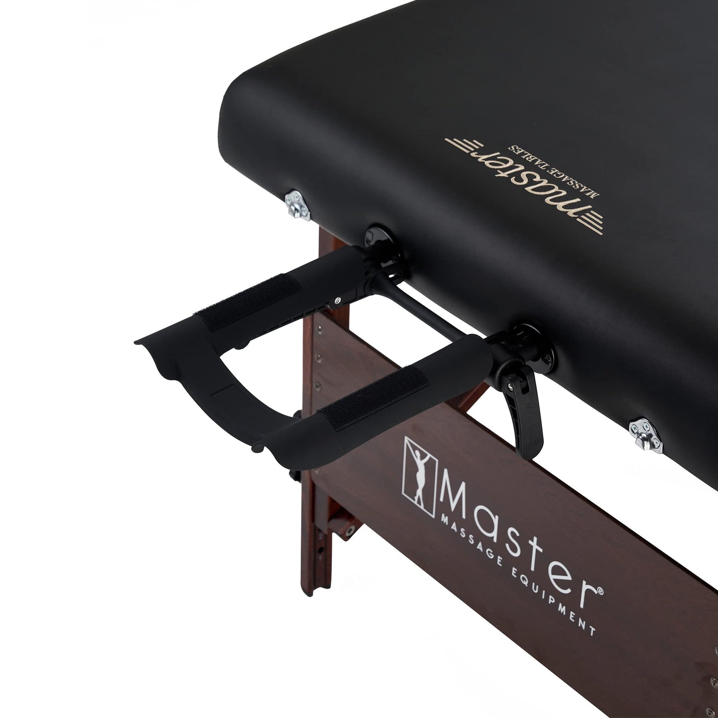 Master Massage 30" Del Ray Pro Portable Massage Table (30" W x 84" L), 750 lbs. Capacity, 3" Cushioning, Black