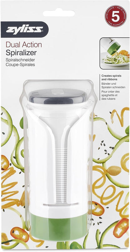 Zyliss Spiralizer - Vegetable Slicer & Kitchen Gadget for Cooking - Manual Vegetable Slicer - Dishwasher Safe