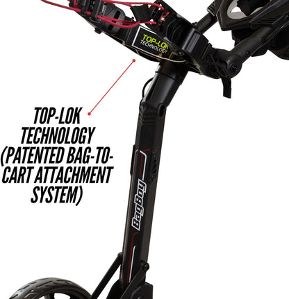 Bag Boy Nitron Golf Push Cart, Graphite/Charcoal