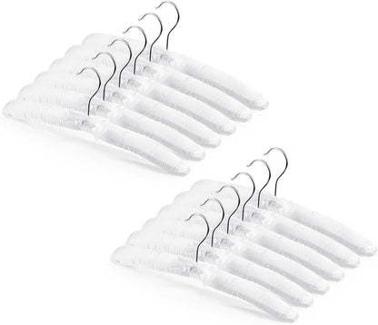 12 15 Inch 360 Jetec Pieces Satin Padded Hangers for Women Clothing Satin Hangers Swiveling Hook Sponge Shoulder Padded