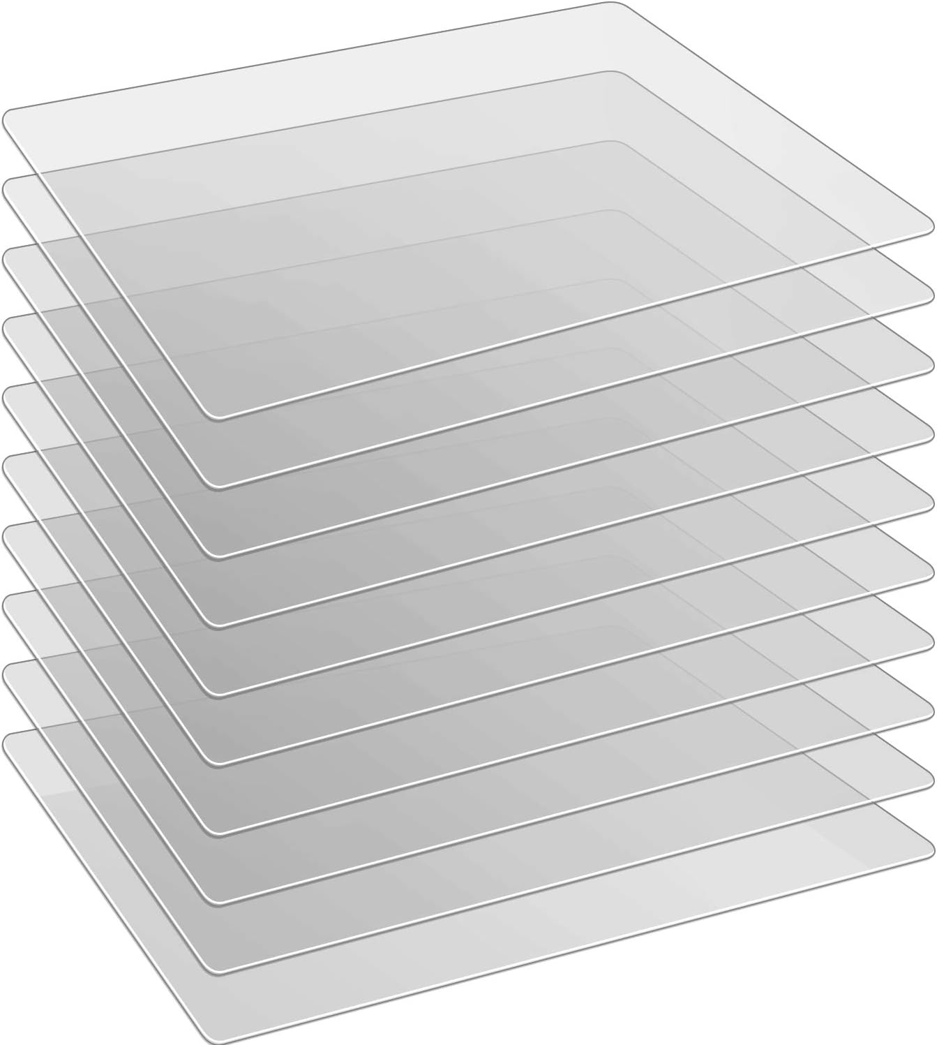 Boao 10 Pieces Flexible Plastic Cutting Board, Multi Purpose Placemats, Vegetable Fruit Board, 15 x 12 Inch