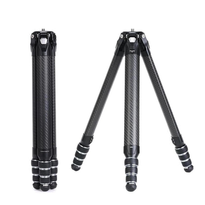 Falcam TreeRoot F38 Pro Carbon Fiber Tripod, 61" Quick Lock Travel Tripod, 5kg Load, F22 Interfaces, 1/4" Screw, Carry Strap Holes for DSLR, Mirrorless, and Video Cameras (R140T)