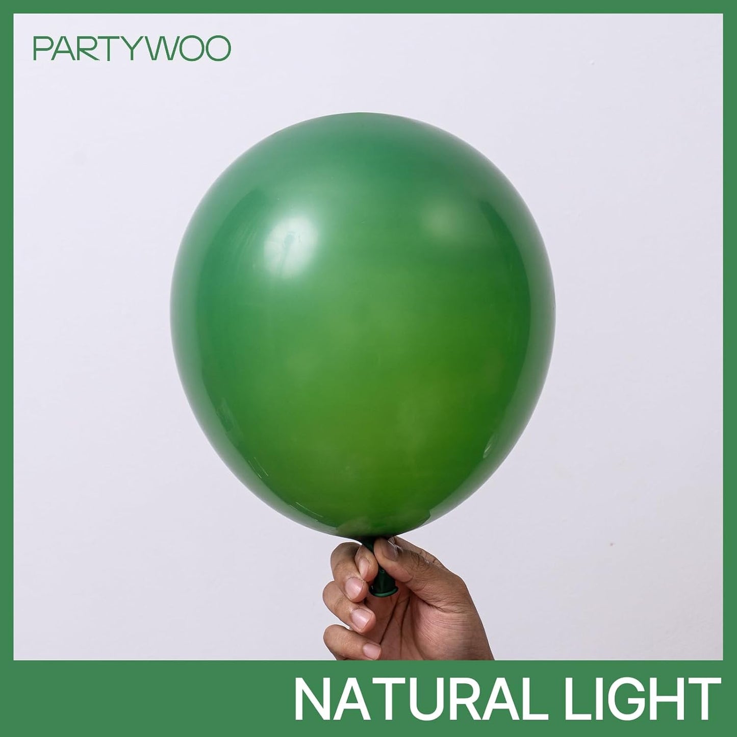 PartyWoo Dark Green Balloons - 99-Piece Emerald Balloon Arch Kit for Birthday & Jungle Parties