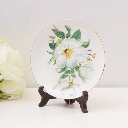 Small Easel Stand for Display, Wooden Plate Stands for Decorative Dish, Tabletop Bowl Display Stand