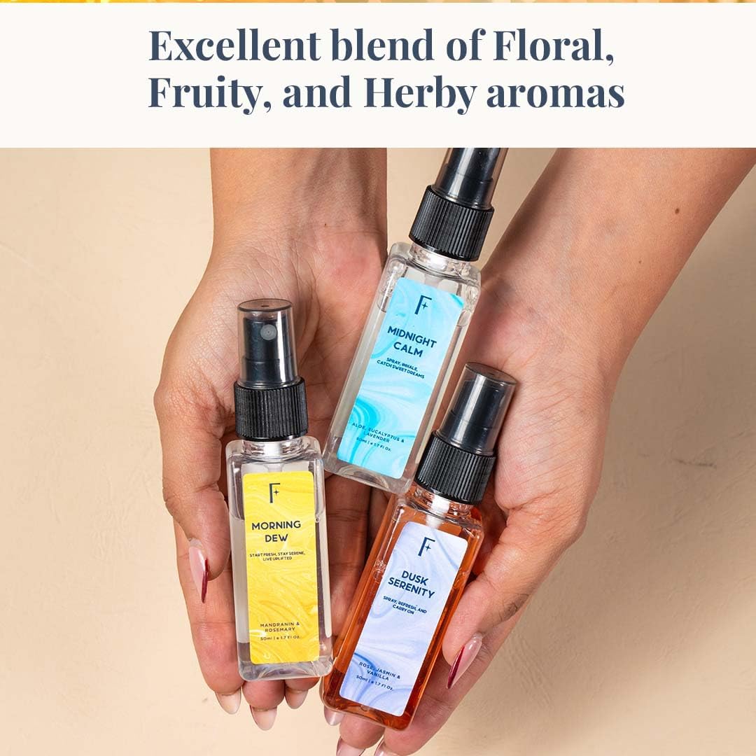 Set 3 (5.1 Oz) Folkulture Luxury Room Spray Odor Eliminator - of Fl | Non Toxic,Long Lasting Fresh Scent Lavender