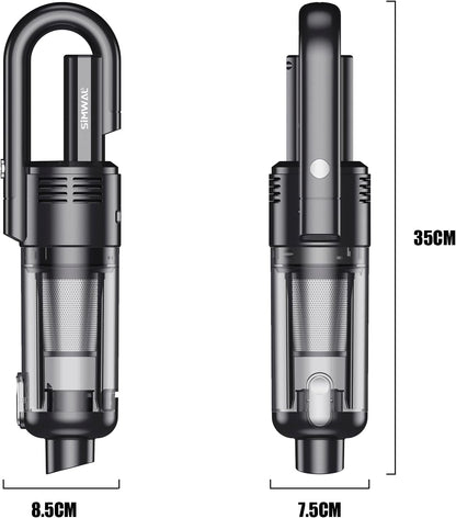 Handheld Car Vacuum Cleaner Cordless, 9500PA Powerful Suction, Lightweight Wireless Mini Vacuum with LED Light for