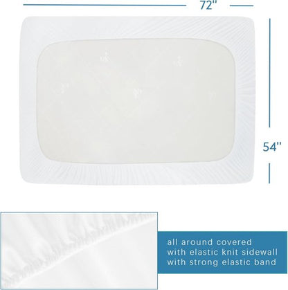 Full Terry Mattress Protector by Sleeper Sofa - Waterproof, Ultra Soft & Breathable, Fits 54''×72'' Up to 8'' Depth