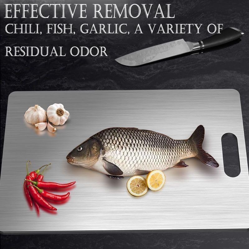 2025 100% 1 Pack (18"L 12"W) Titanium Cutting Board - New Upgrade Pure Titanium Cutting Boards For Kitchen