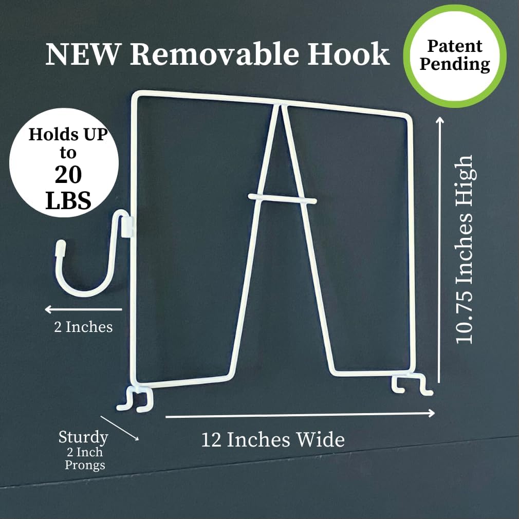 Evelots 4 Pack Wire Shelf Dividers with Removable Hooks, Extra Closet Storage & Organization for Home or Office
