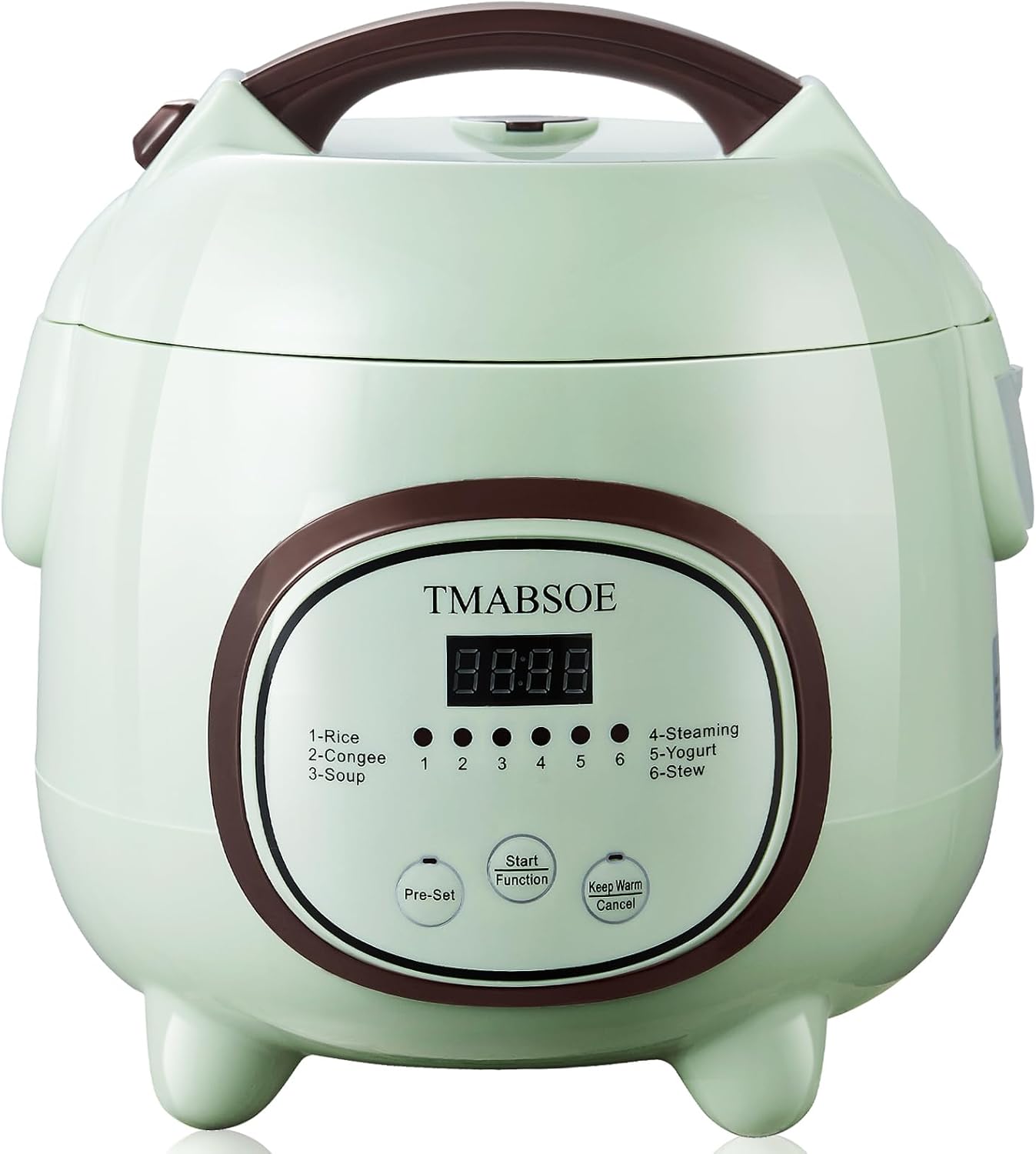 TMABSOE 6 6 modes,24-Hr Pot,1.6L 1-3 Rice Cooker Cup (Cooked), Small Rice Cooker with Cooking Delay Timer and Auto Keep