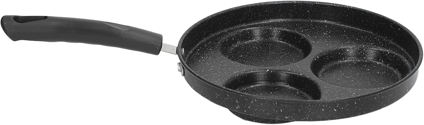 Cast Iron 3 Cups Non-Stick Omelet Pan, Easy to Clean, Electric Stovetop Compatible