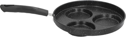 Cast Iron 3 Cups Non-Stick Omelet Pan, Easy to Clean, Electric Stovetop Compatible