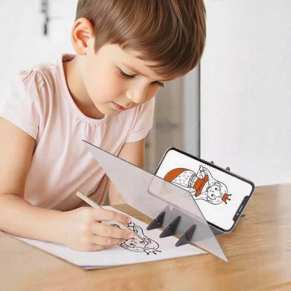 VBQFDPH Optical Drawing Board with Light Up Tracing Pad - Artists Light Box for Drawing, Sketching, and Tracing Art Projects